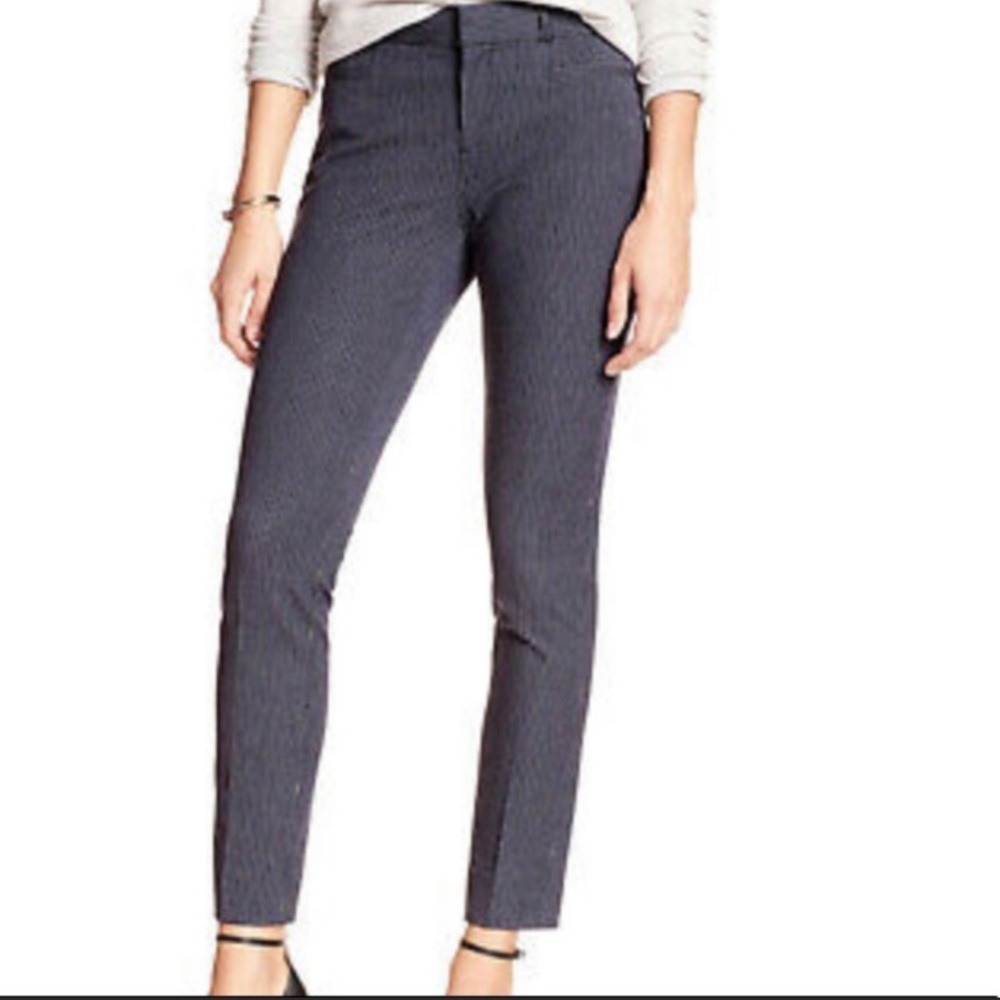 Banana Republic Jackson Pant.  Navy Pinstripe.  Size 2.